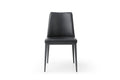 Black Faux Leather Metal Dining Parsons Chair T10090