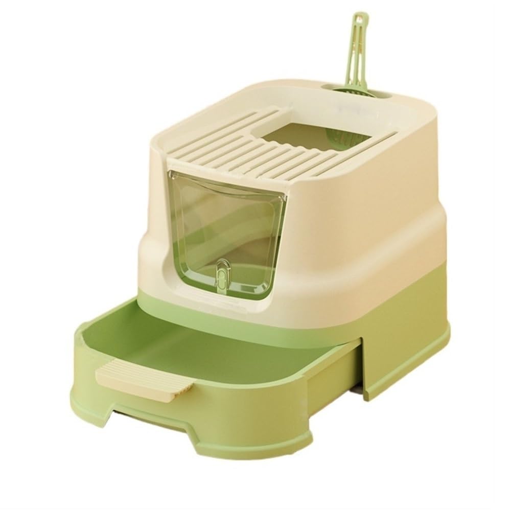 Enclosed Top-Entry Cat Litter Box with Scoop M836