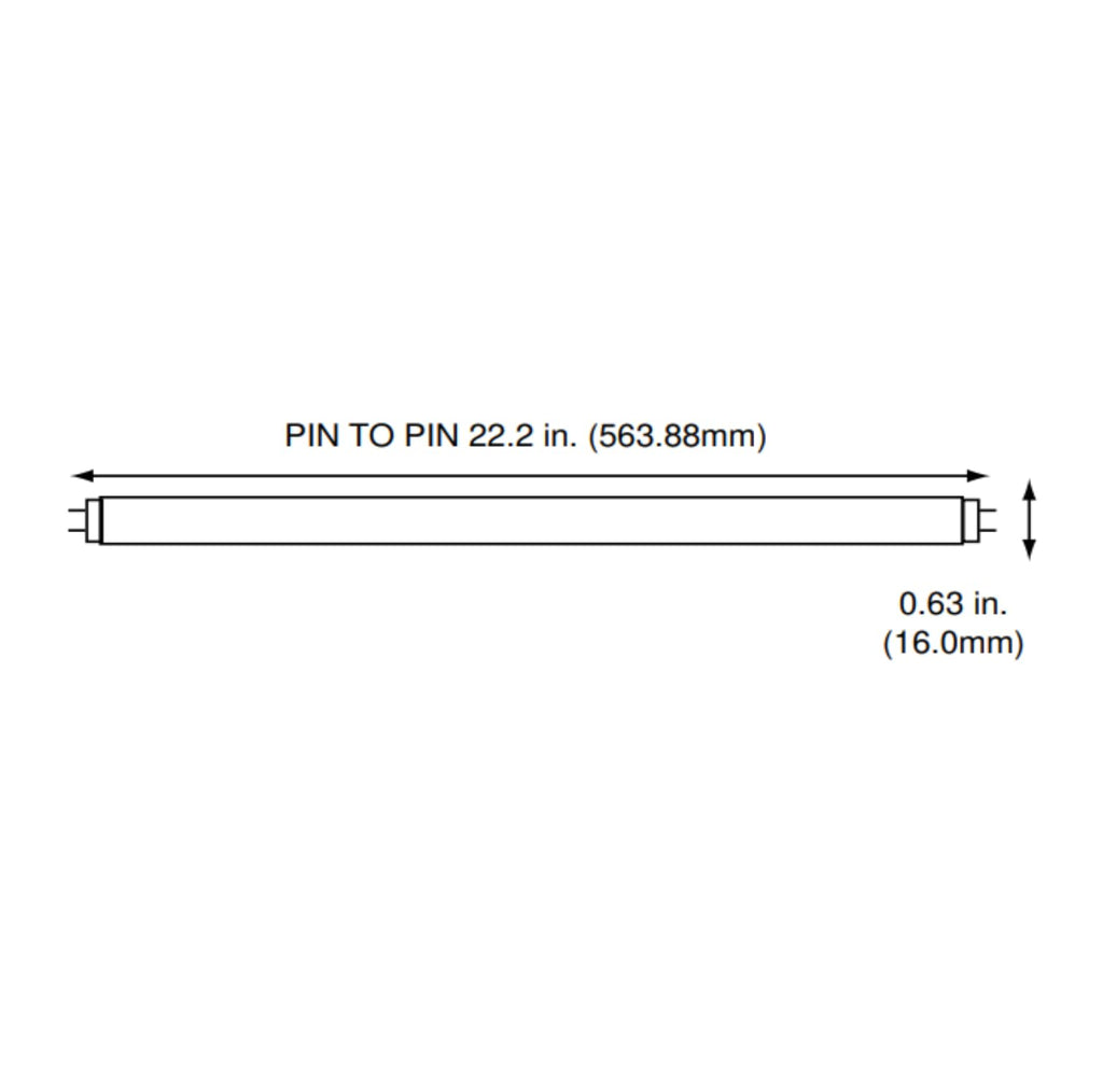 24 Inch 24W 4100K Cool White T5 Fluorescent Bulb Pack of 6 T9418