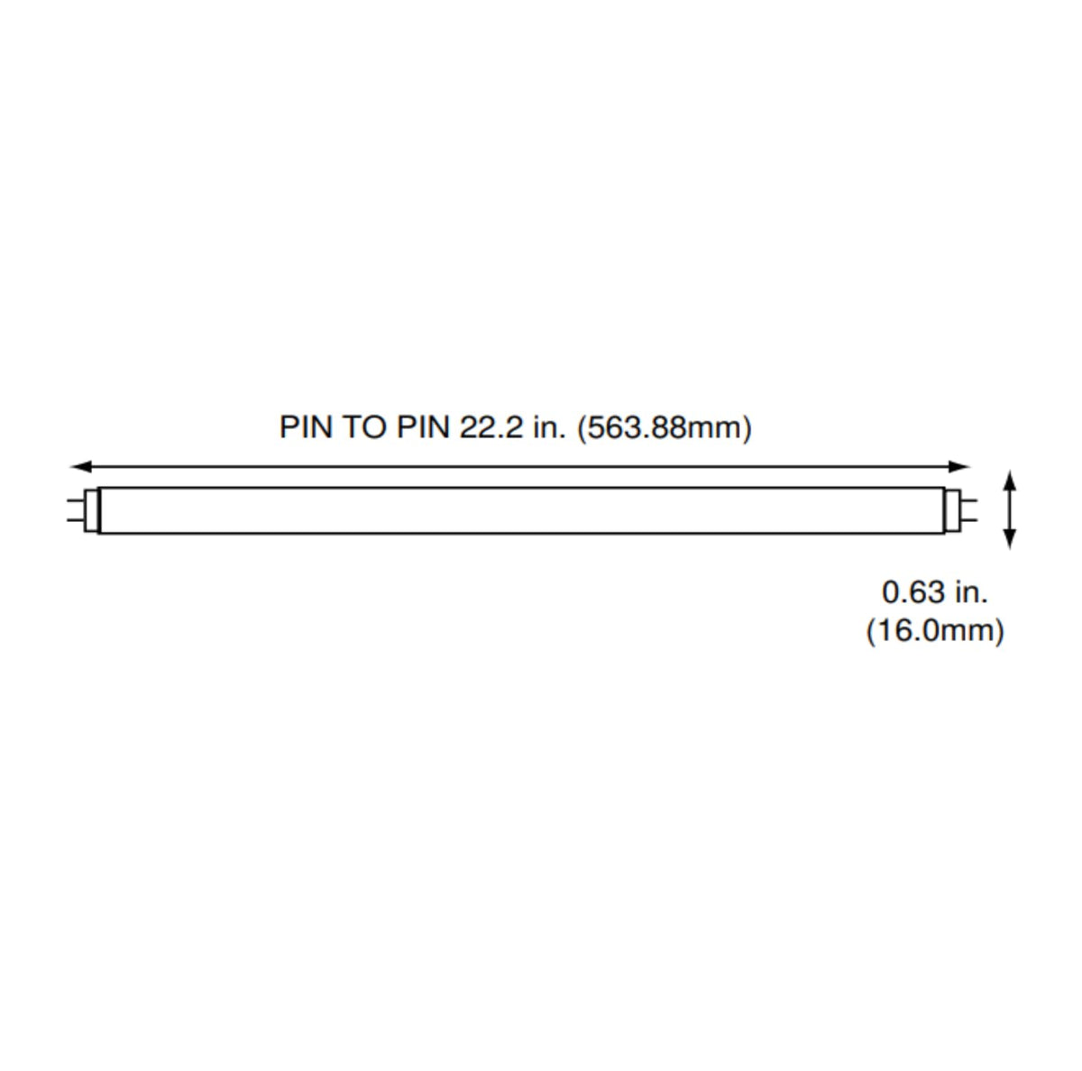 24 Inch 24W 4100K Cool White T5 Fluorescent Bulb Pack of 6 T9418