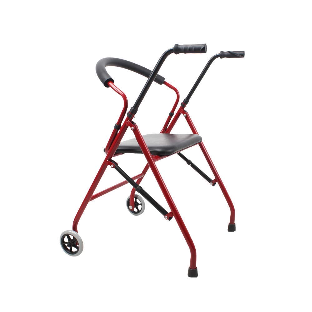 Lightweight Folding Aluminum Rollator Walker with Seat Z5152