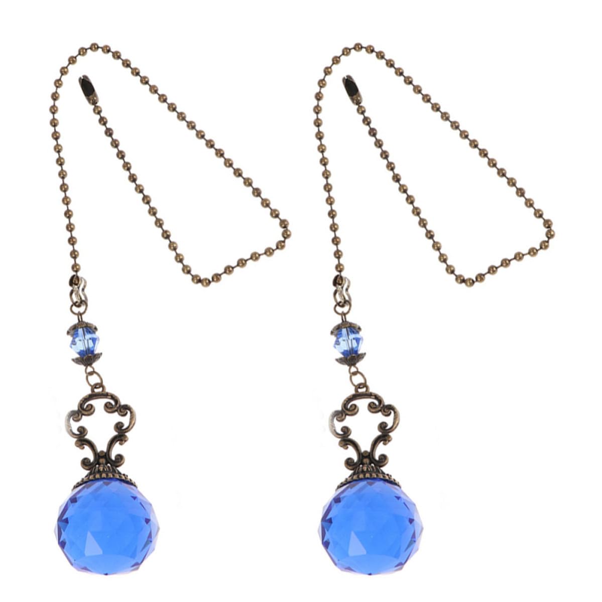 2pcs Crystal Ball Pull Chain Light Accessory O818322