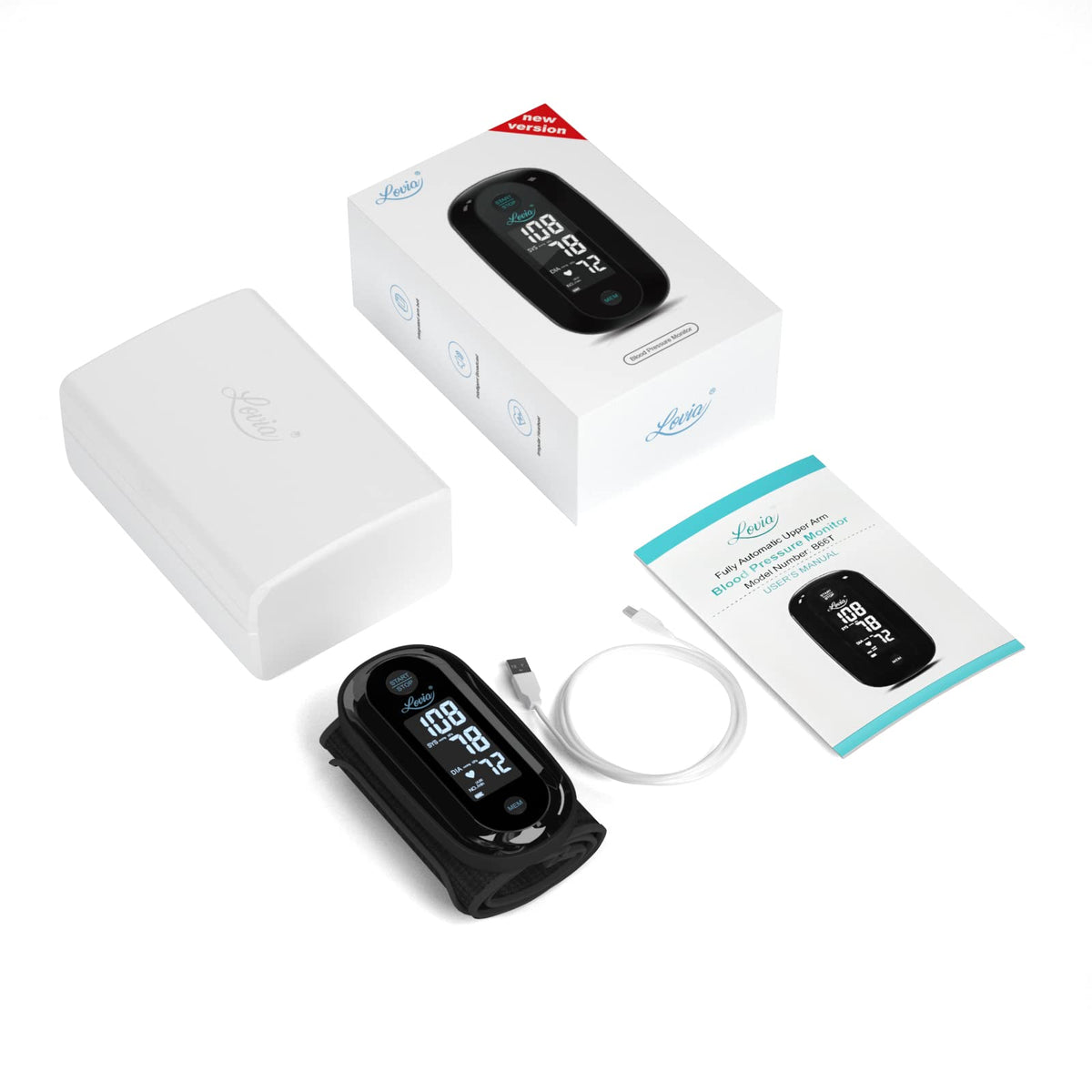 Upper Arm Blood Pressure Monitor with 9-14 Inch Cuff V6411
