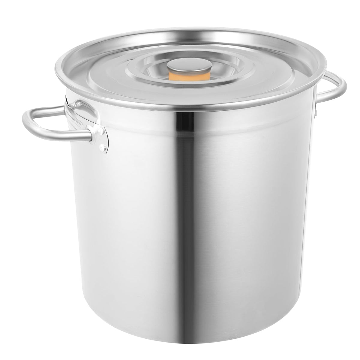 35L Stainless Steel Stockpot with Lid and 2 Handles P644