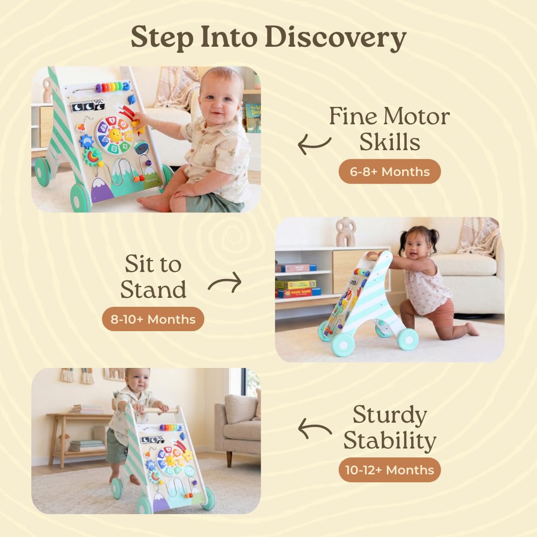 Wooden Baby Walker with Music & Lights B122387