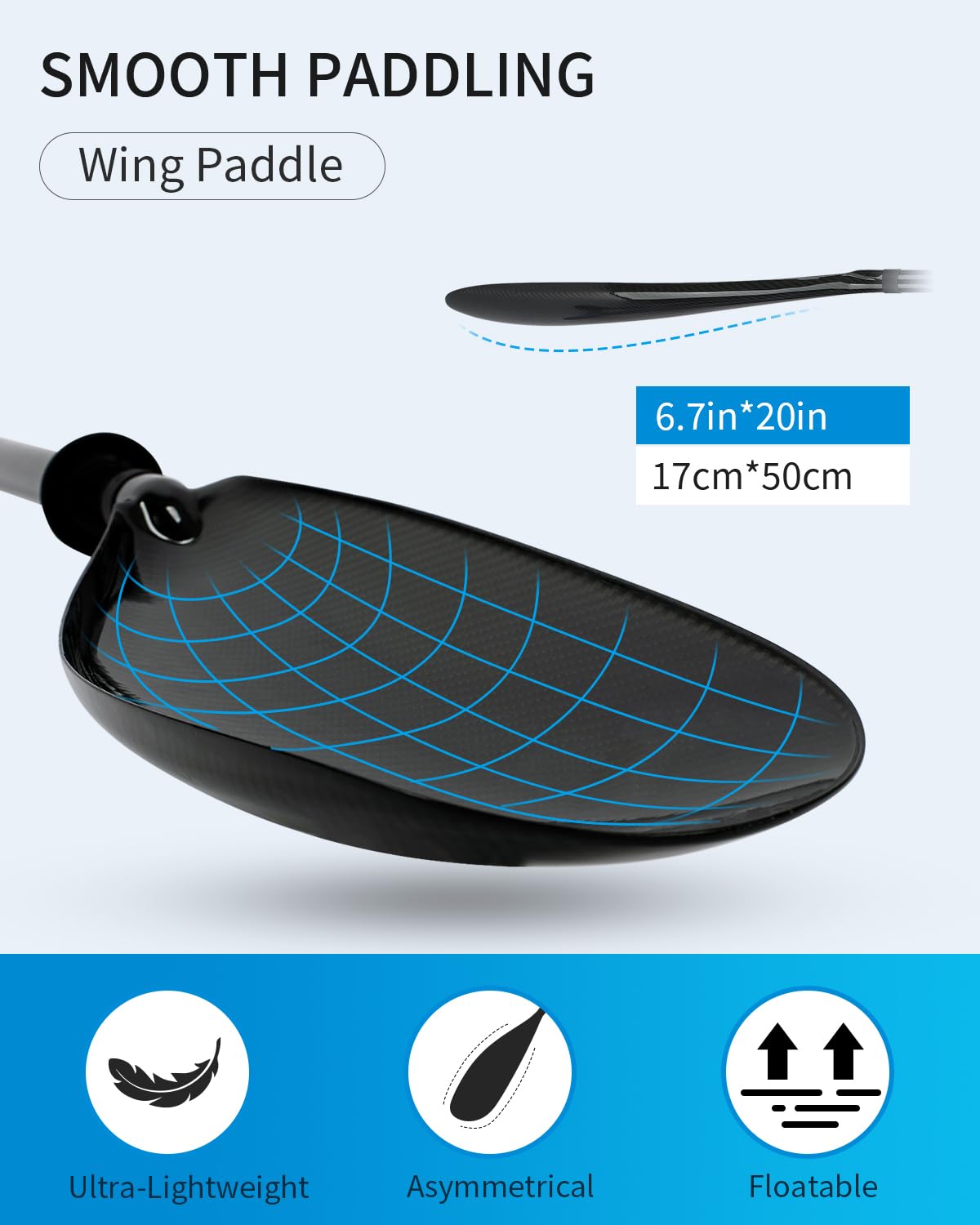 Lightweight Full Carbon Fiber Kayak Paddle K787200