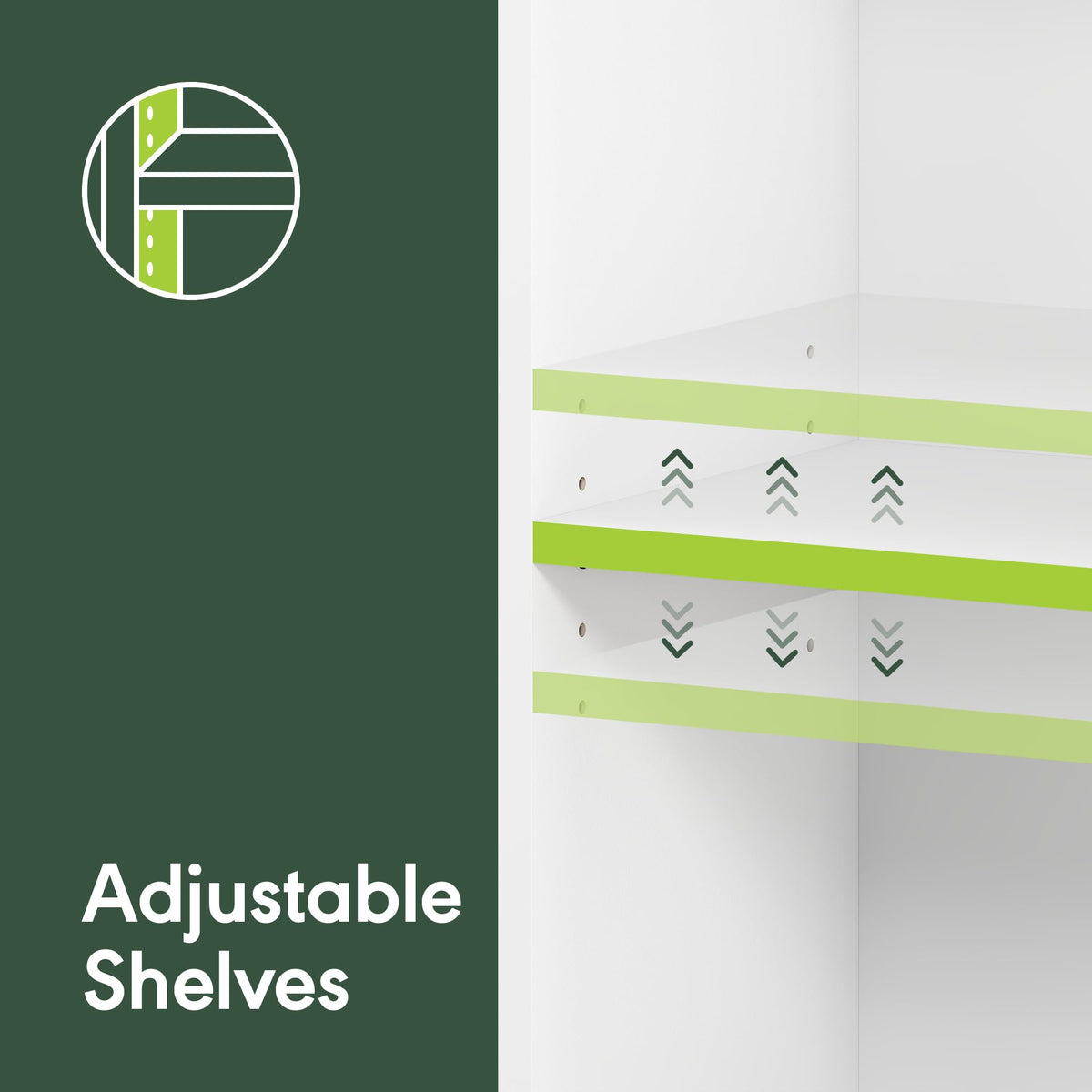 5-Tier Book Shelf with Adjustable Shelves R3254
