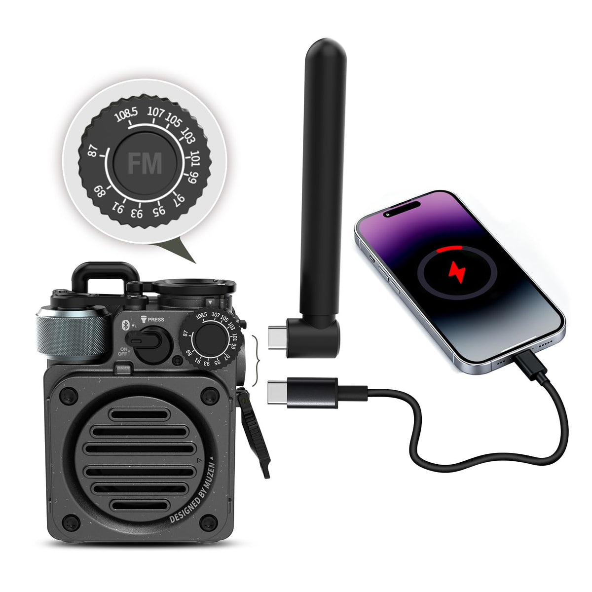 Portable Wireless Bluetooth Speaker with FM Radio X5219
