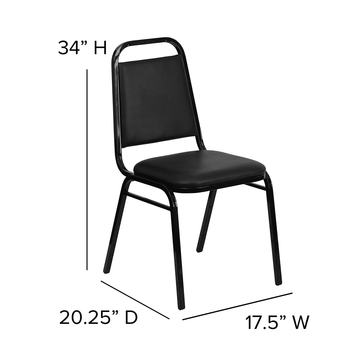Black Stackable Banquet Chair J7125