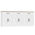 White Kitchen Sideboard Buffet Cabinet with Storage H45222