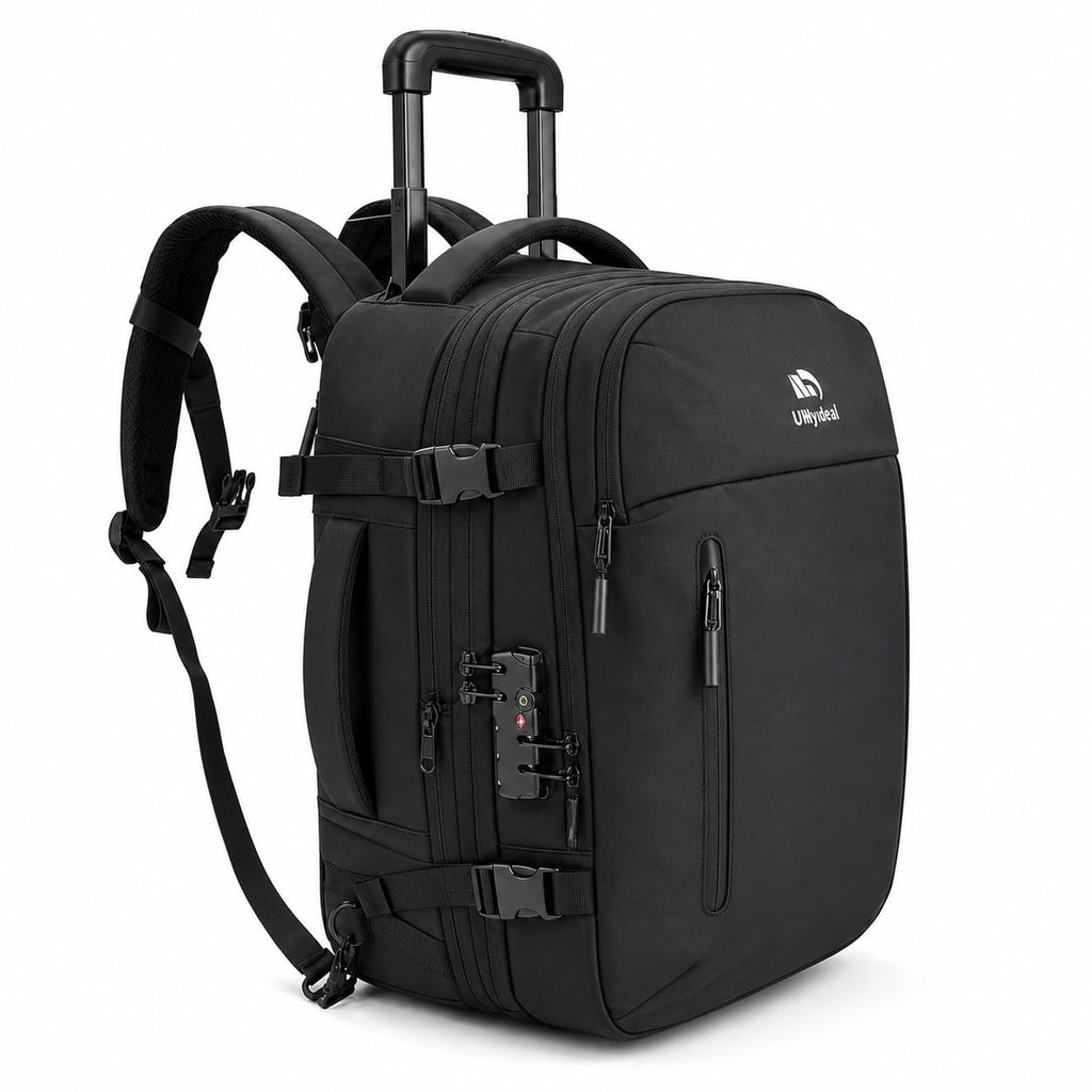 Rolling Backpack Travel with Lock USB C Port F6027