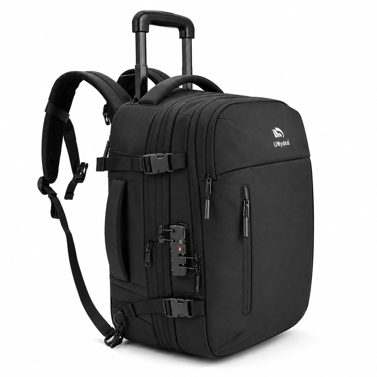 Rolling Backpack Travel with Lock USB C Port F6027