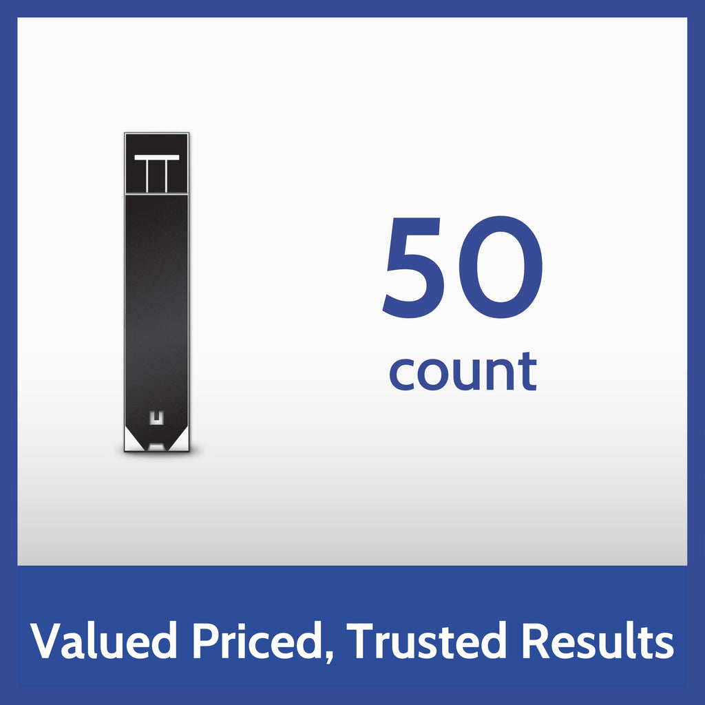 Blood Glucose Test Strips, 50 Count P62747