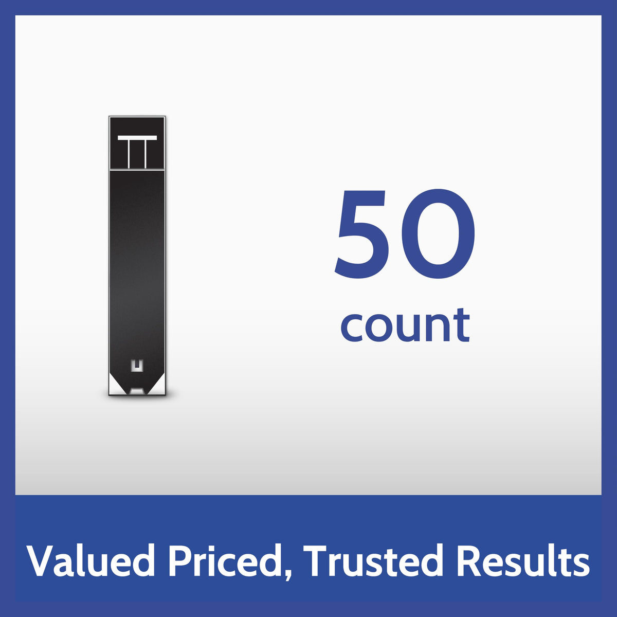 Blood Glucose Test Strips, 50 Count P62747