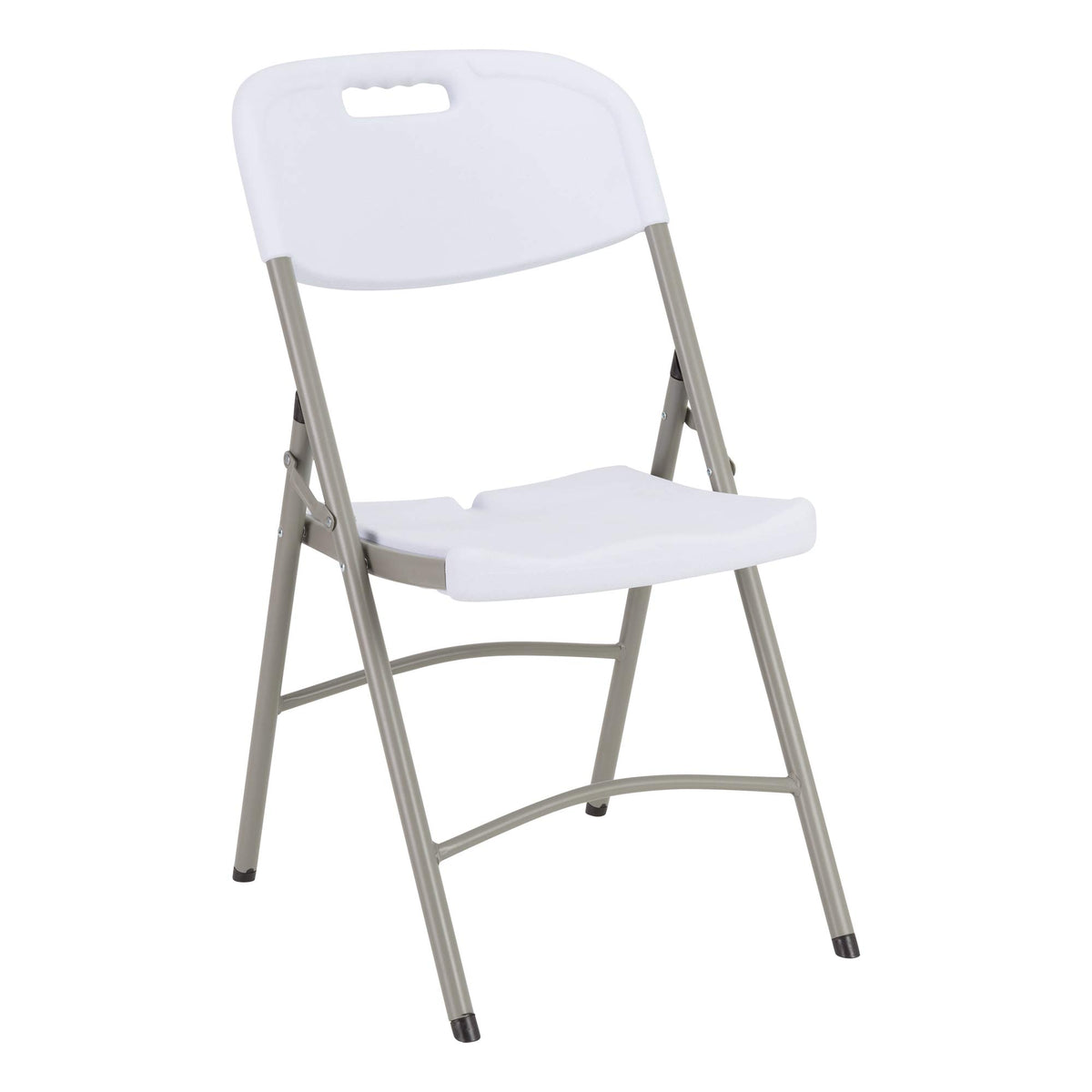 White Plastic Folding Chairs Set of 4 H45906