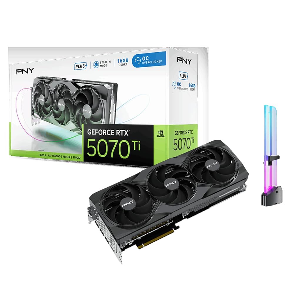 GeForce RTX 5070 Ti Overclocked Triple Fan Graphics Card, 16GB GDDR7 Z743