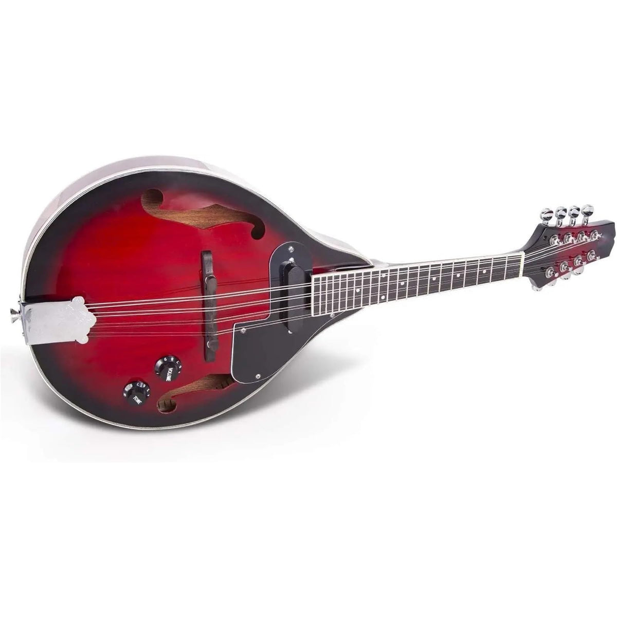 Acoustic Electric Mandolin Instrument Vintage Red Sunburst Mahogany Wood S119519