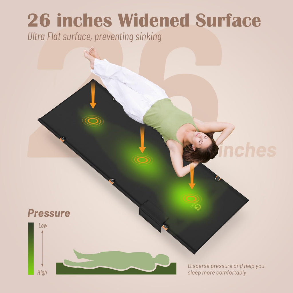 Foldable Camping Cot with Storage Bag M38799