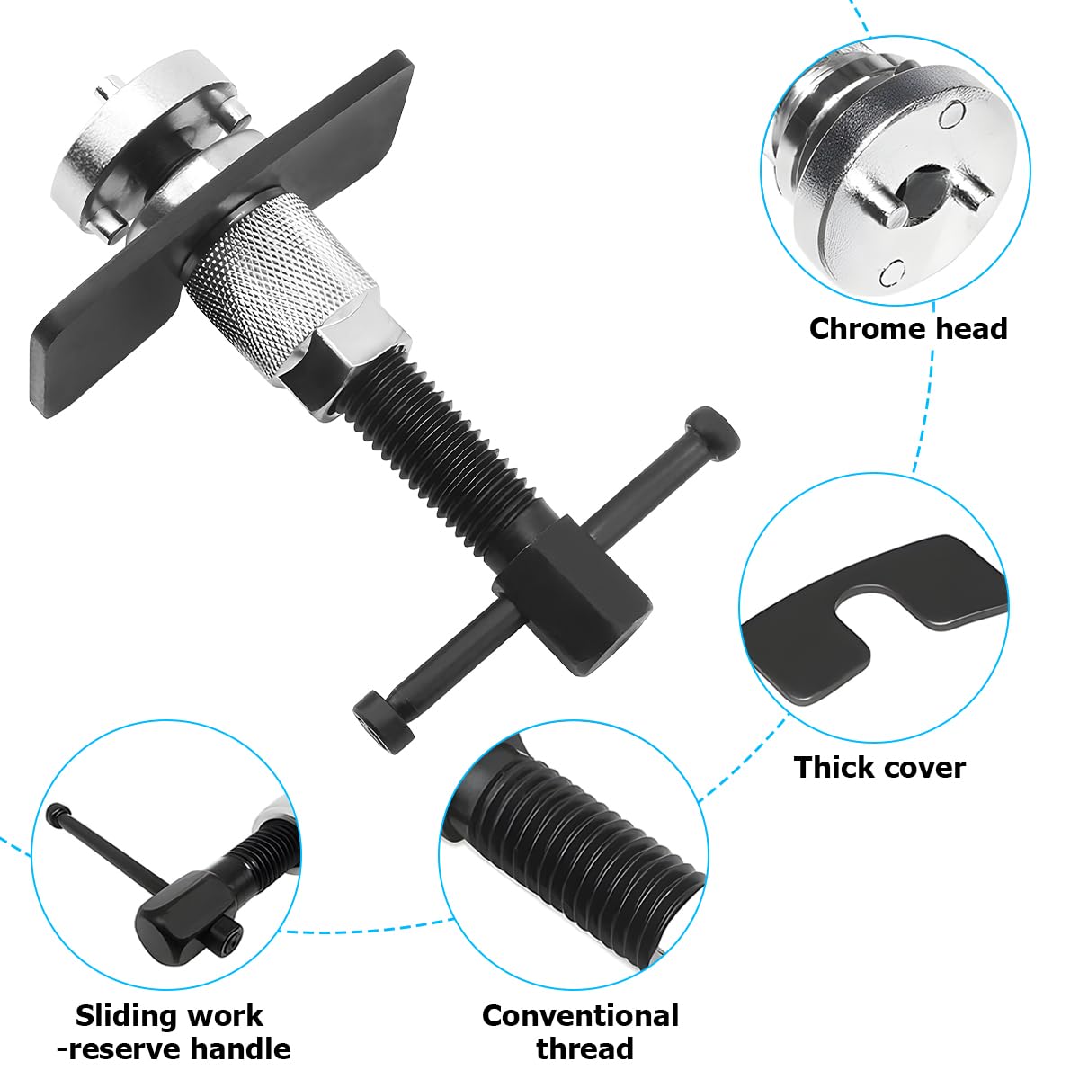 3PCS Car Brake Piston Wind Back Tool Set T452