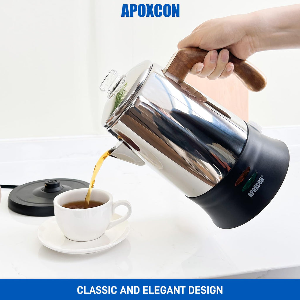 6 Cup Stainless Steel Electric Coffee Percolator L730905
