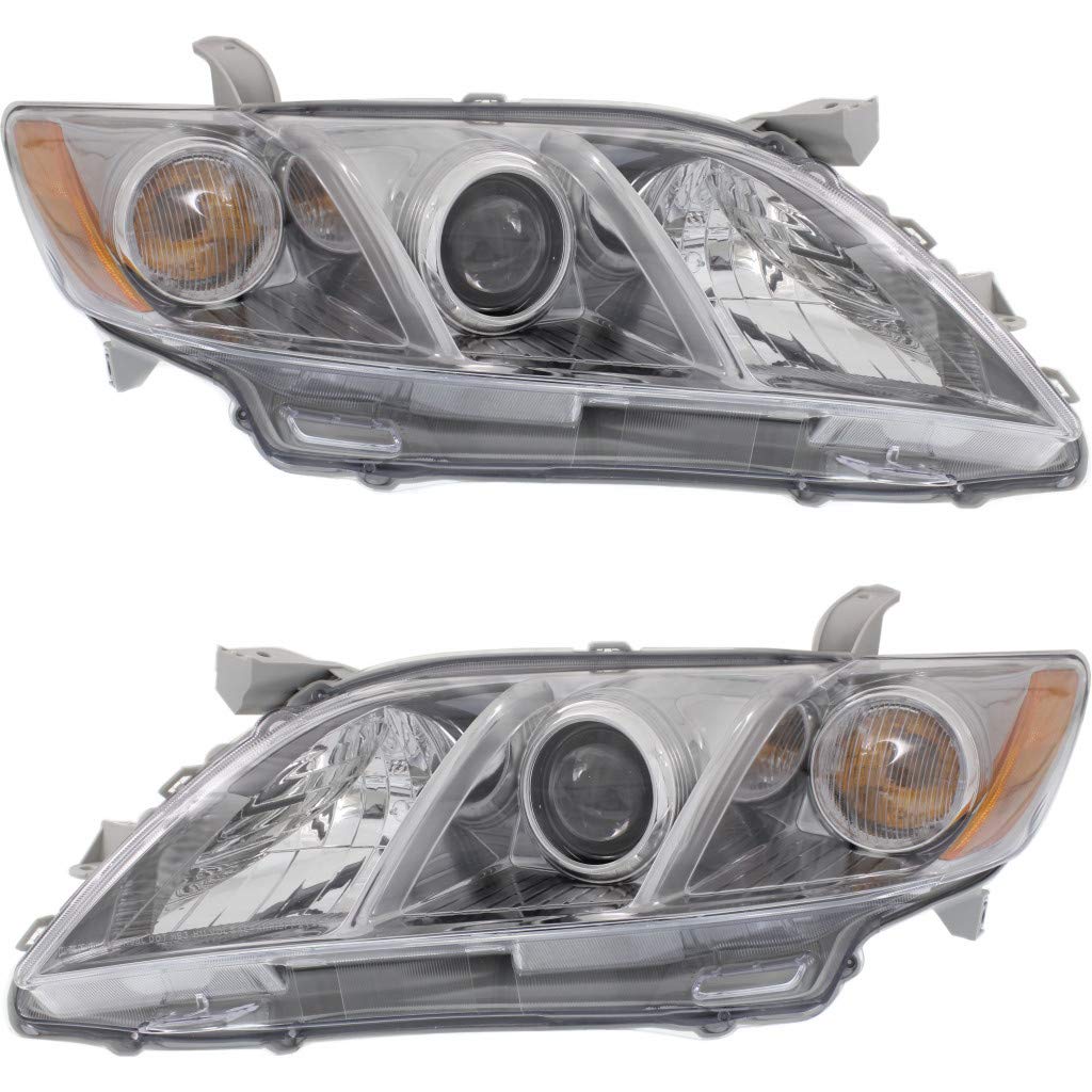 Toyota Camry Headlight 2007 2008 2009 Driver and Passenger Side Pair T77546