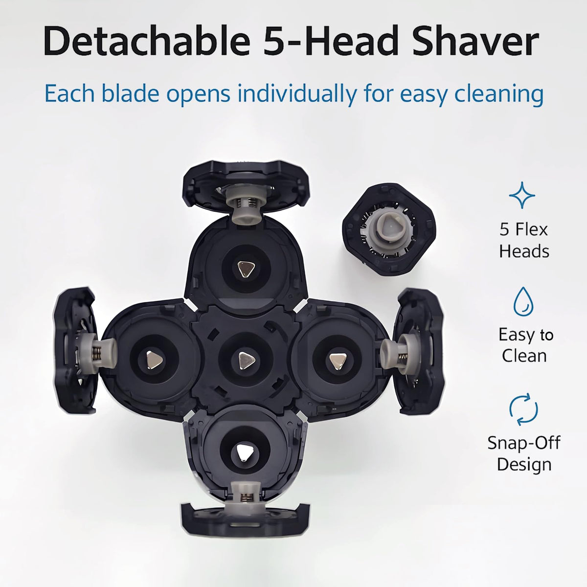 5 Pack Replacement Blades for Electric Head Shavers O694