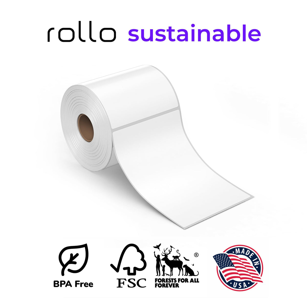 4x6 Direct Thermal Shipping Labels 500 Label Roll I2274