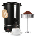 110 Cups Black Stainless Steel Commercial Coffee Urn W20911