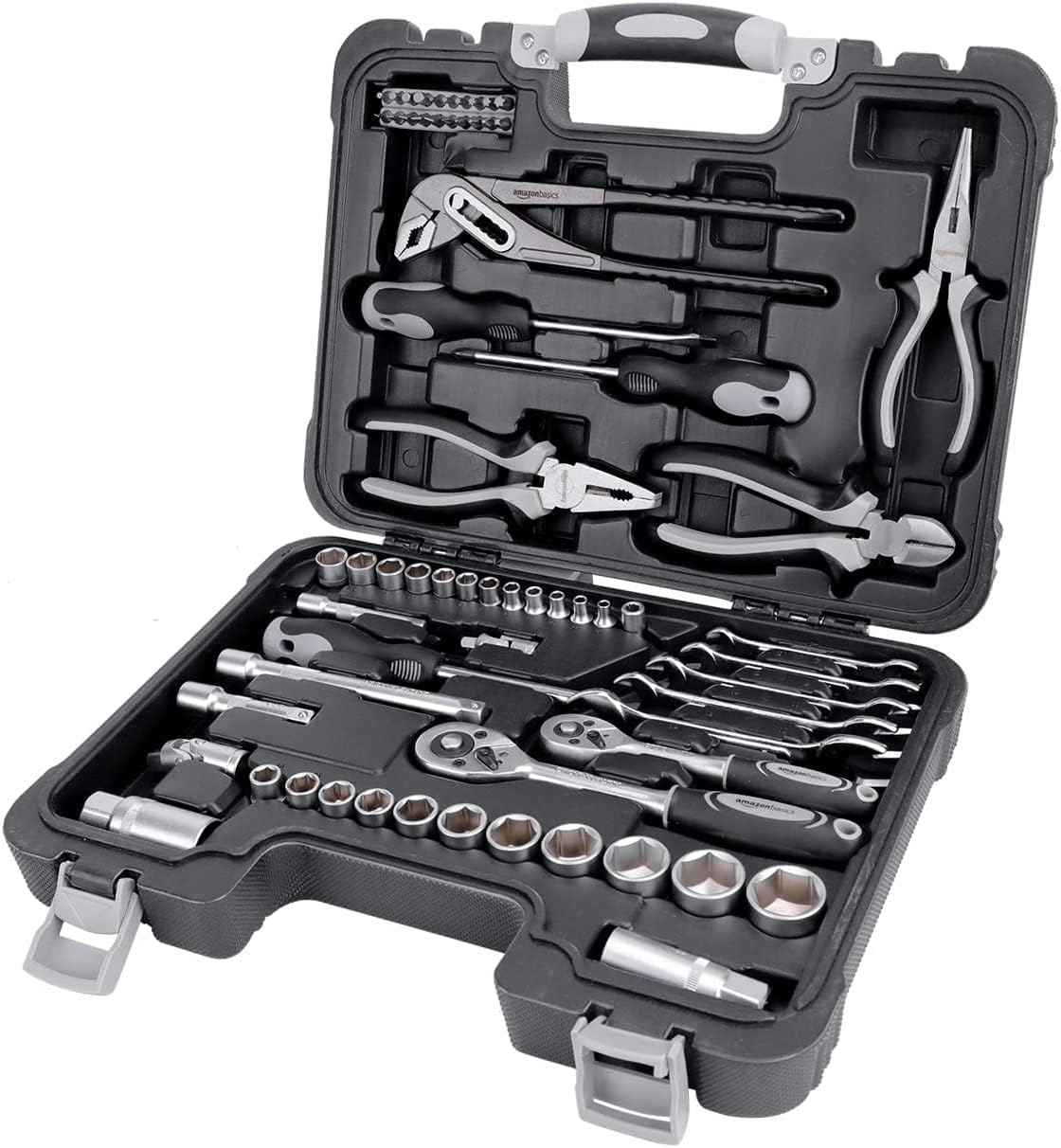 65-Piece Household Hand Tool Kit Set with Storage Case F21478