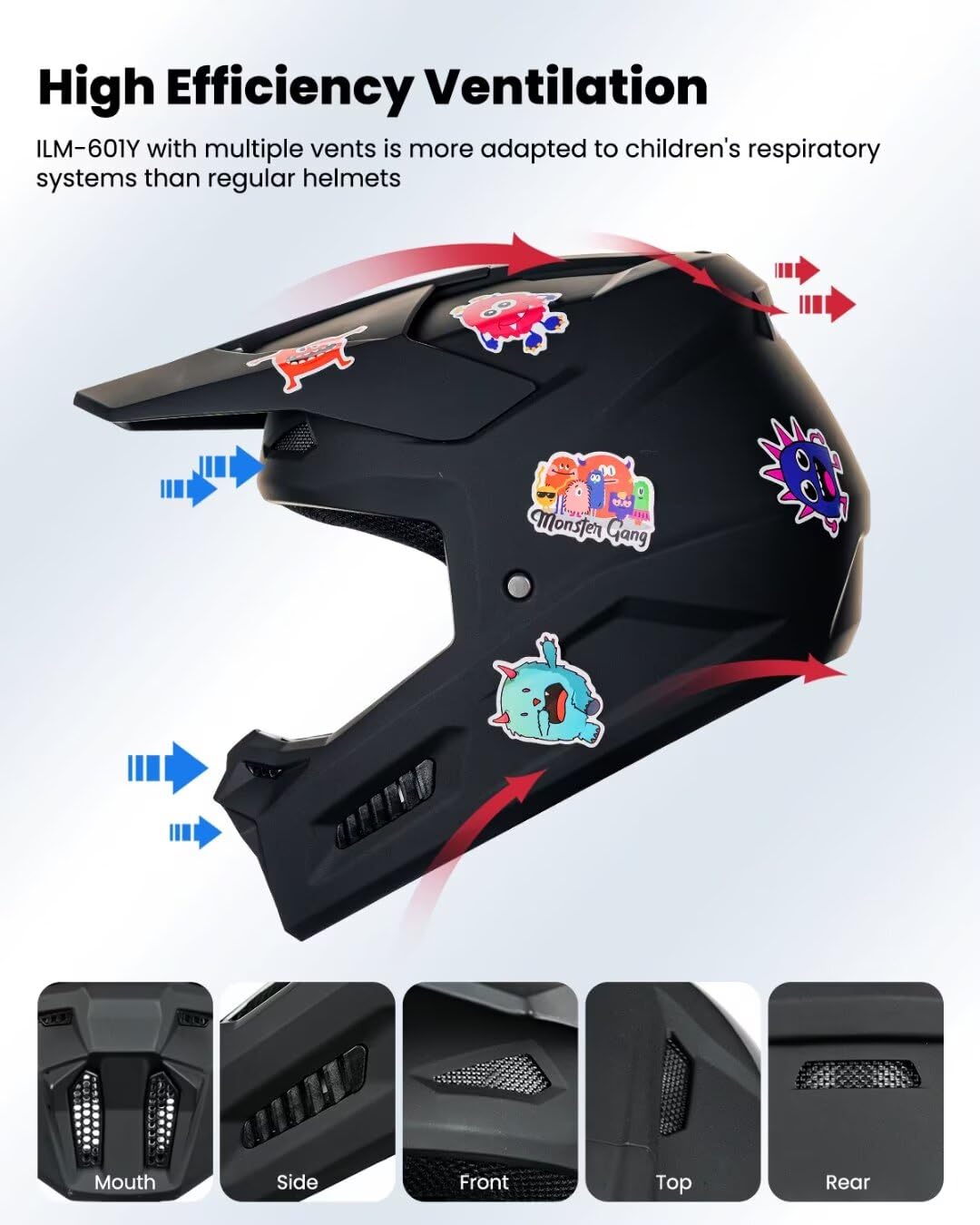 Kids Youth Full Face Motocross Helmet R815949