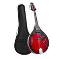 Acoustic Electric Mandolin Instrument Vintage Red Sunburst Mahogany Wood S119519