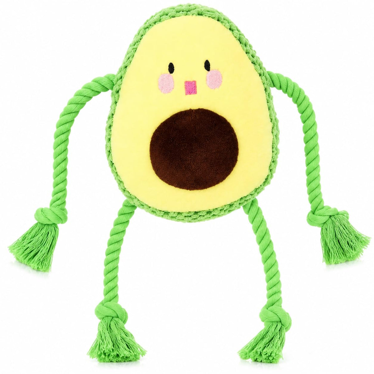 Avocado Rope Plush Dog Toy E6701