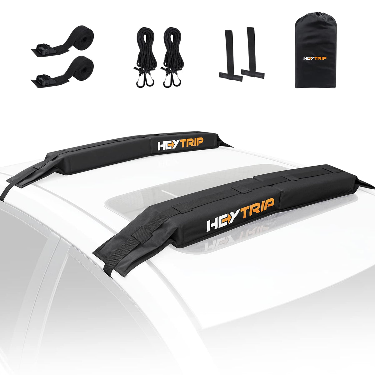 Soft Roof Rack Pads with Tie-Down Straps and Storage Bag W635654