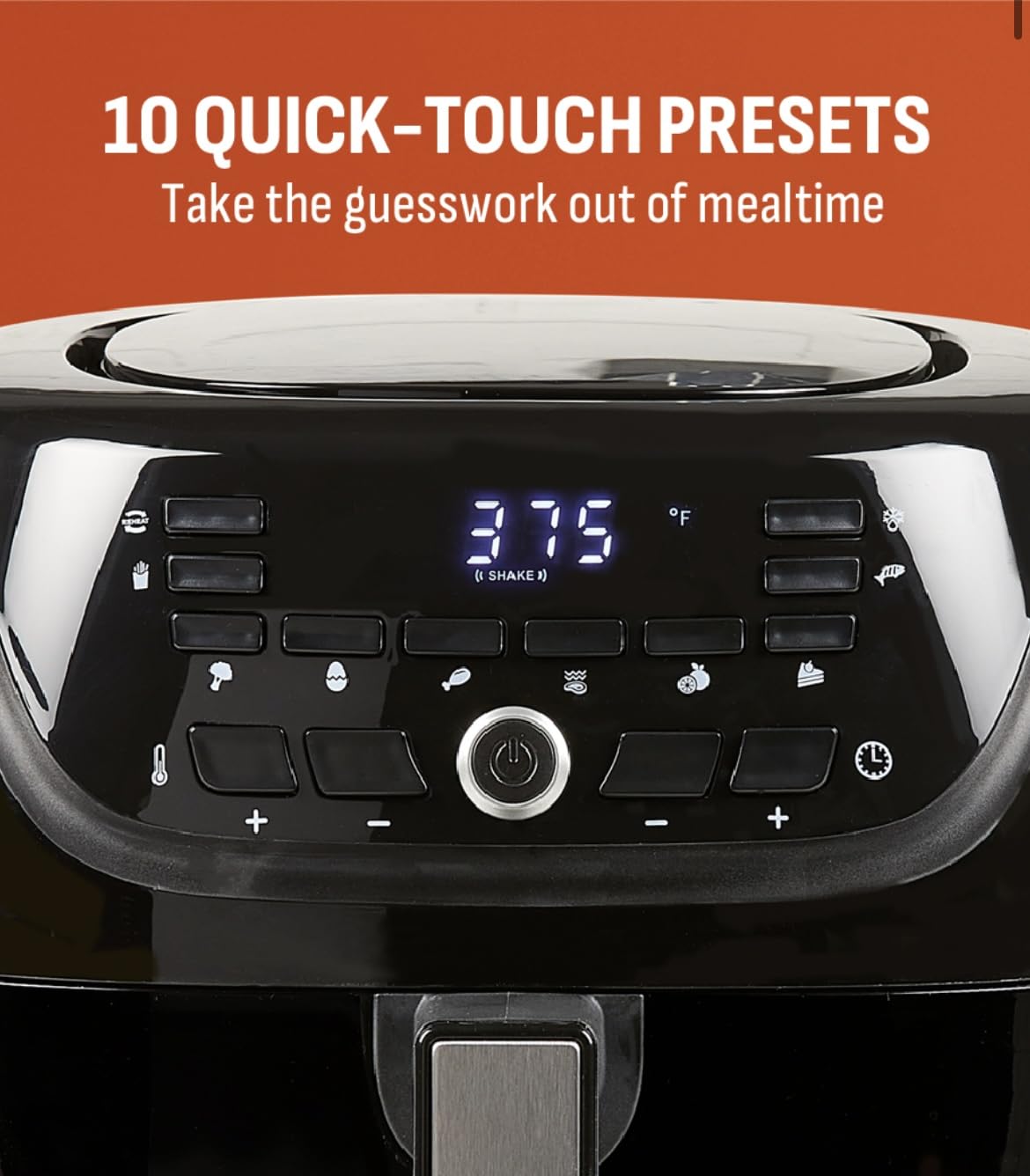 6-QT Air Fryer with 10 Presets O35908