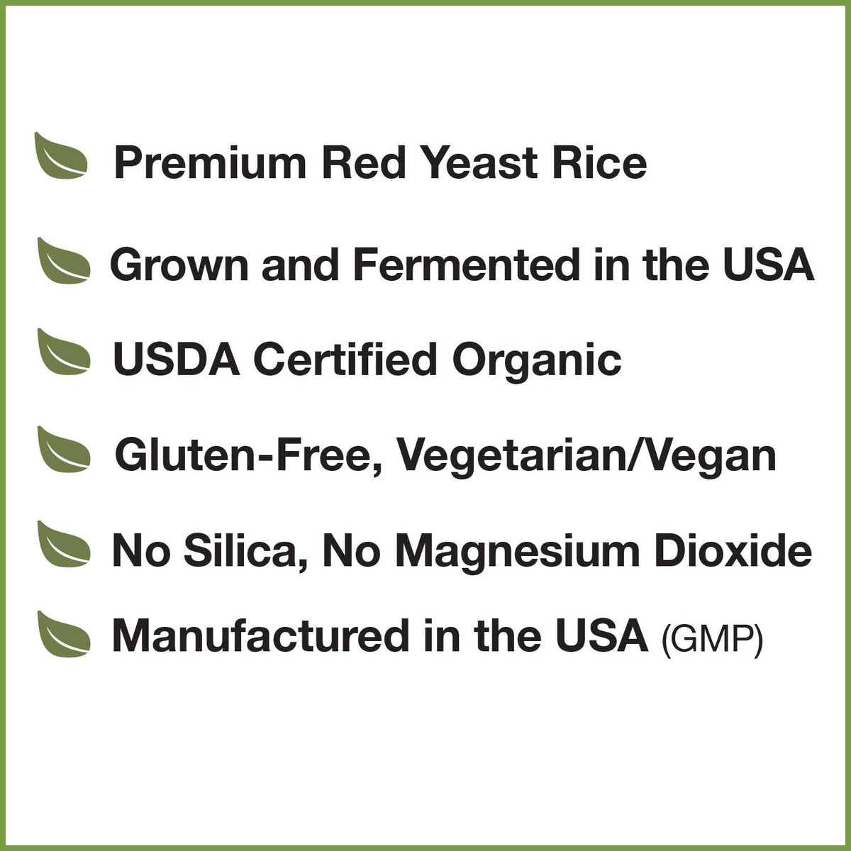 Organic Red Yeast Rice Supplement, 120 Capsules O2350