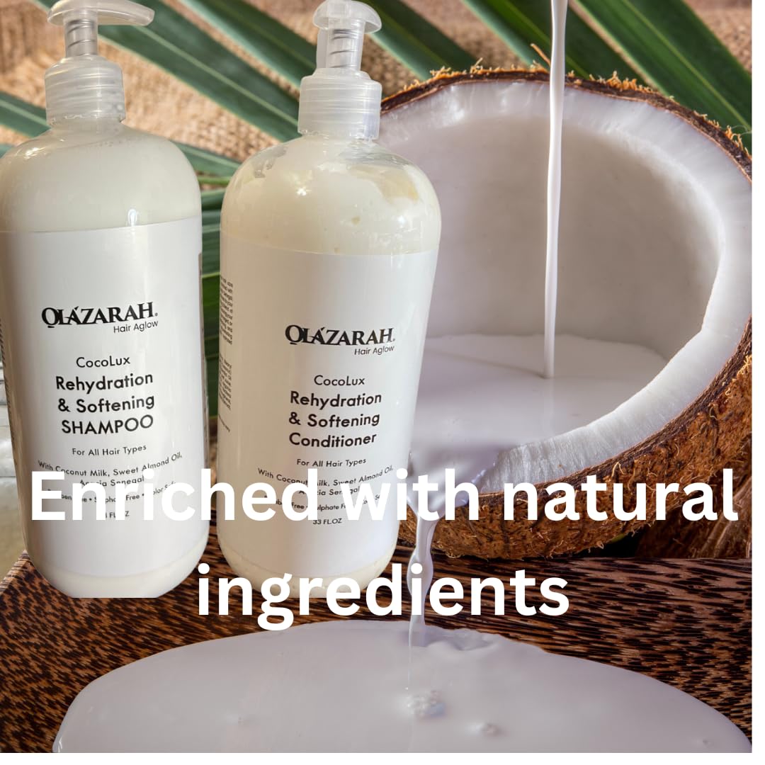 Shampoo & Conditioner Set with Coconut Milk & Sweet Almond Oil I51488