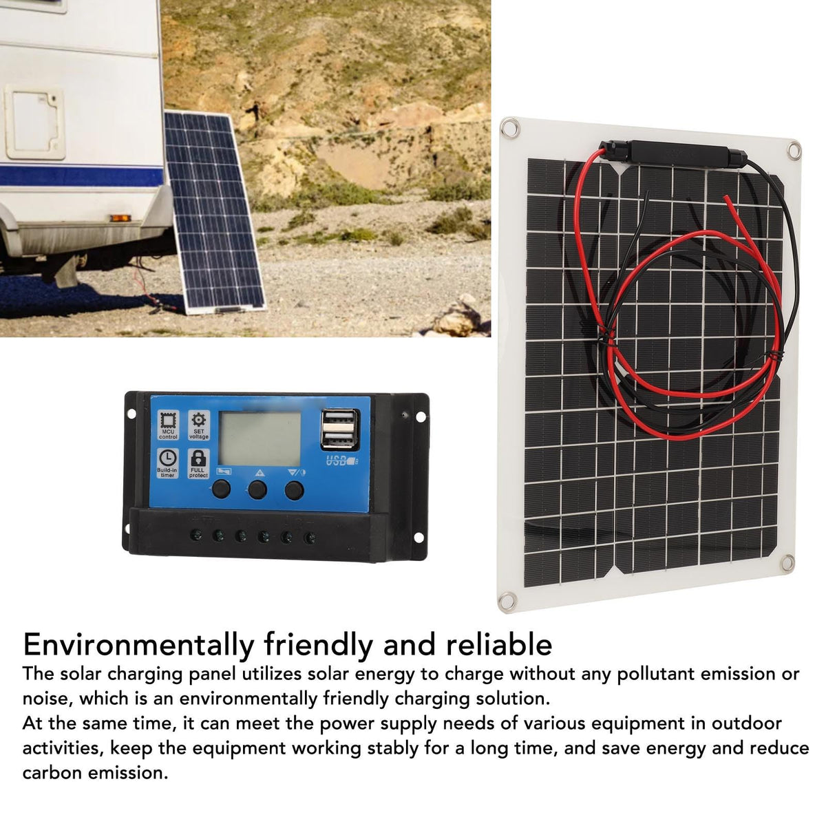 300W Solar Panel Kit with Controller E8615