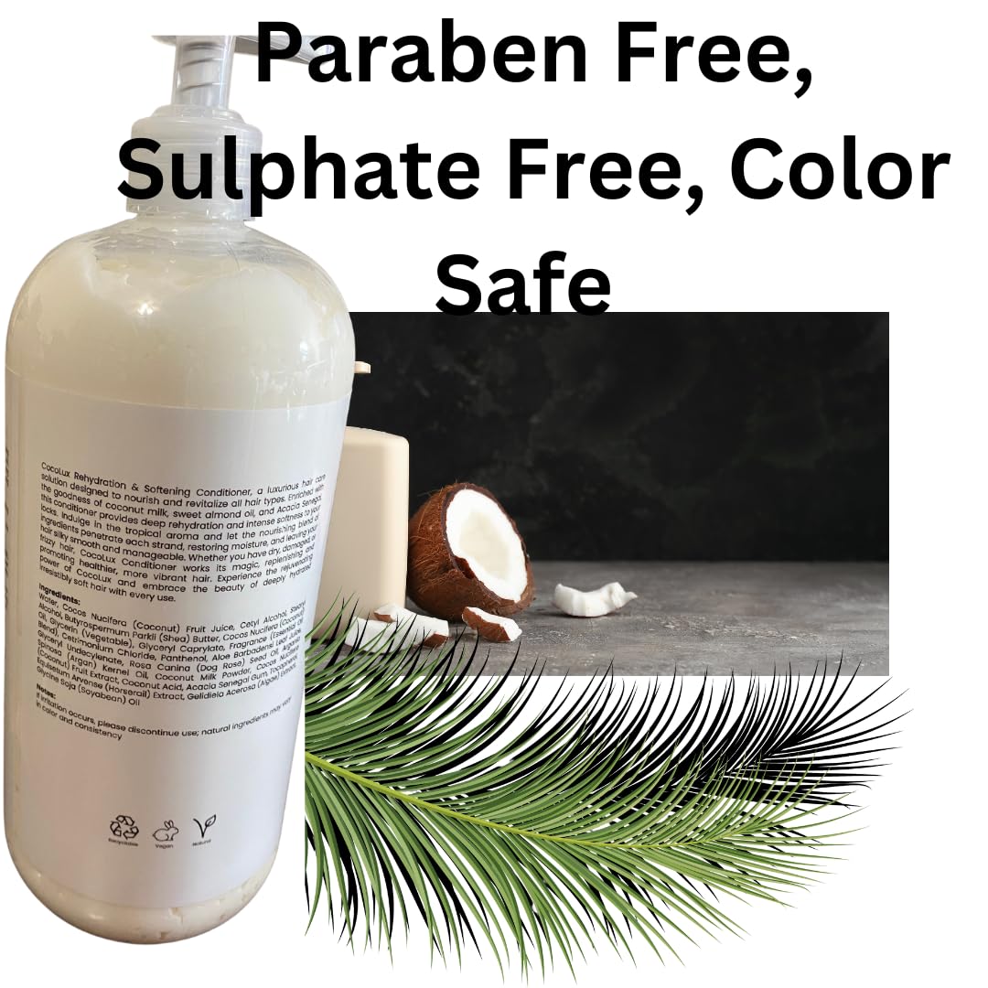 Shampoo & Conditioner Set with Coconut Milk & Sweet Almond Oil I51488