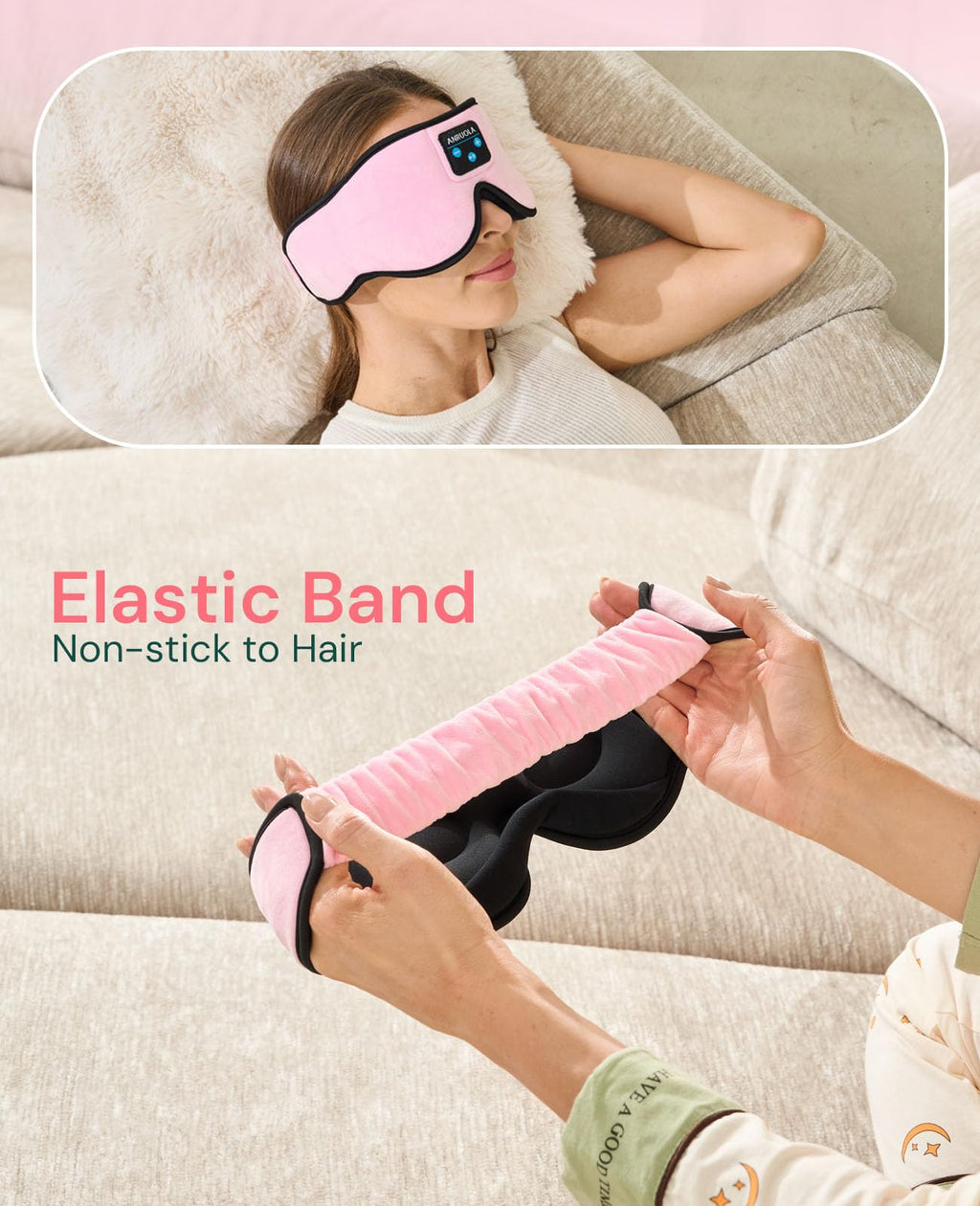 Bluetooth Sleep Mask with Wireless Headphones Y248298