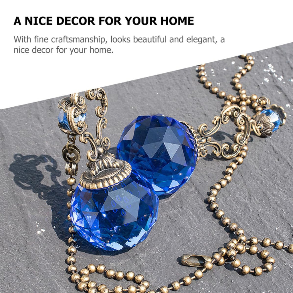 2pcs Crystal Ball Pull Chain Light Accessory O818322