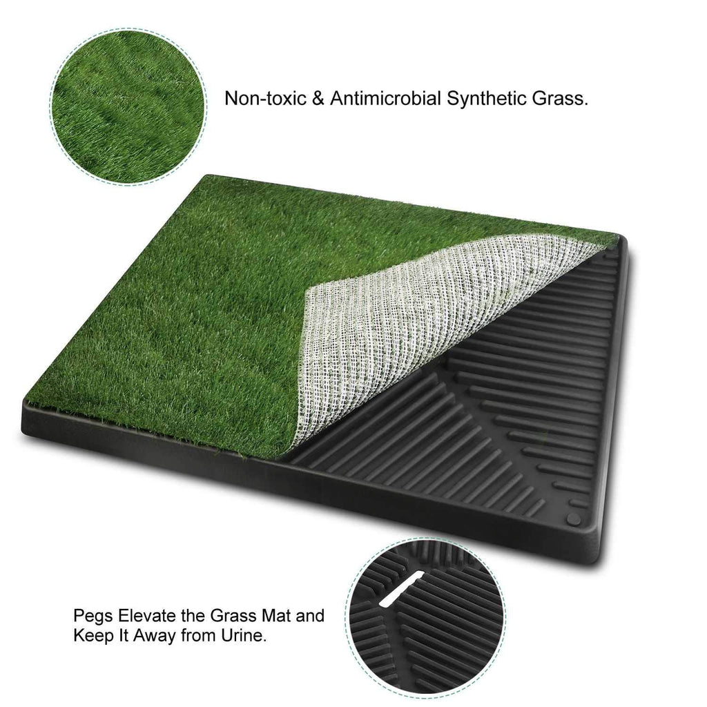25"x20" Dog Grass Pee Pad with Tray U9065
