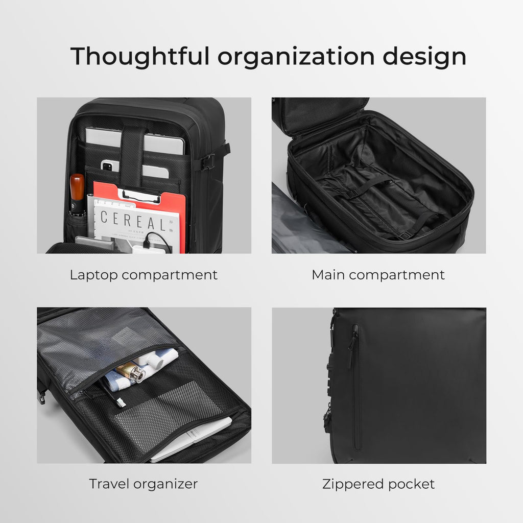 Rolling Backpack Travel with Lock USB C Port F6027