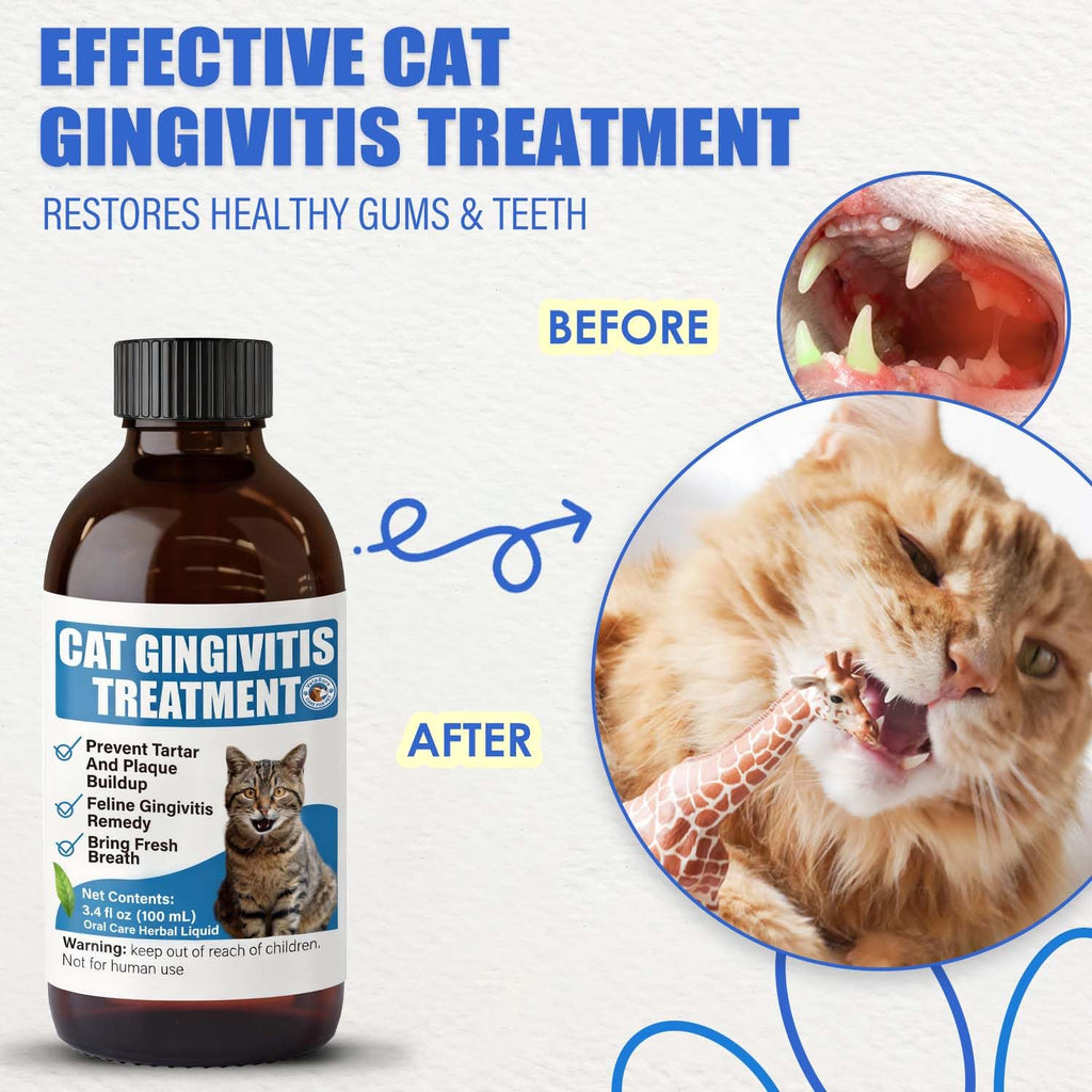 Cat Gingivitis Treatment Liquid 100ml Dental Care U1737