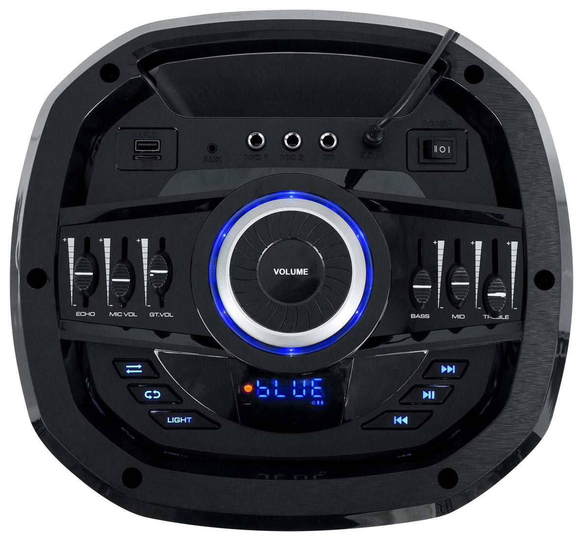 Dual 10" Wireless LED Bluetooth Speaker 2-Pack I4847