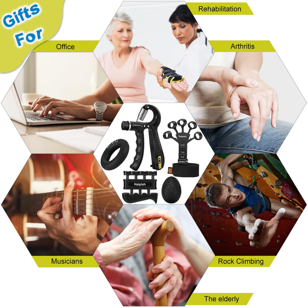 5 Pack Silicone Hand Grip Strengthener Kit N7109