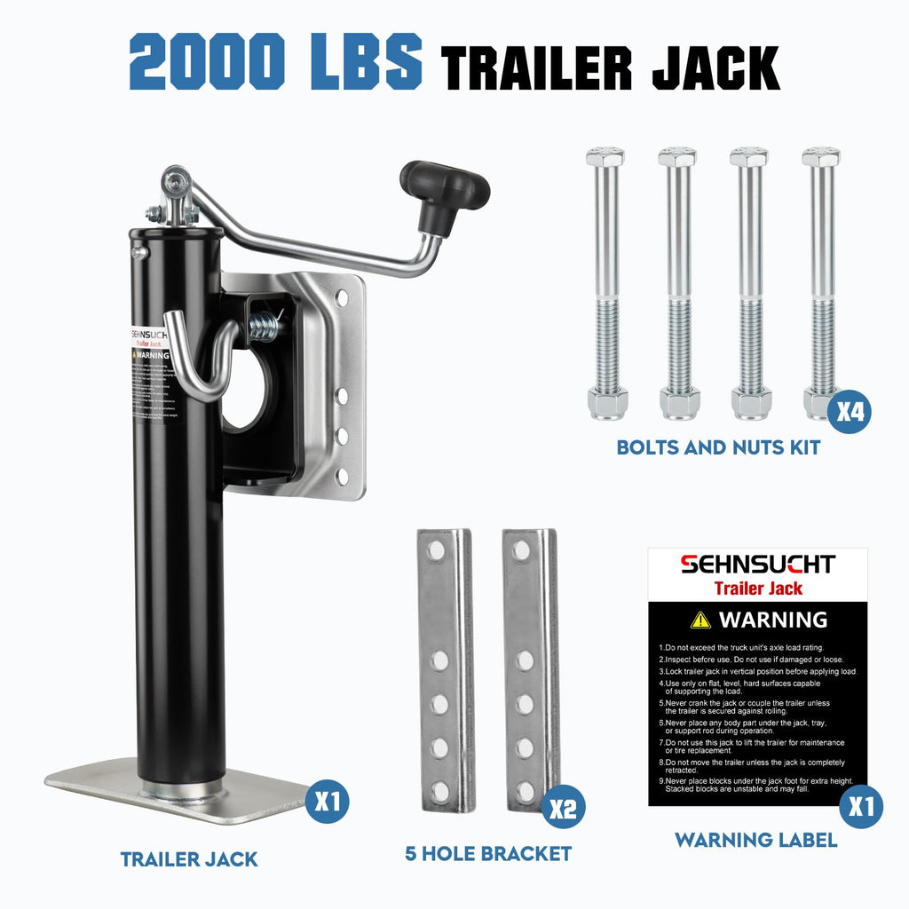2000lb Swivel Trailer Jack with Handle B9127