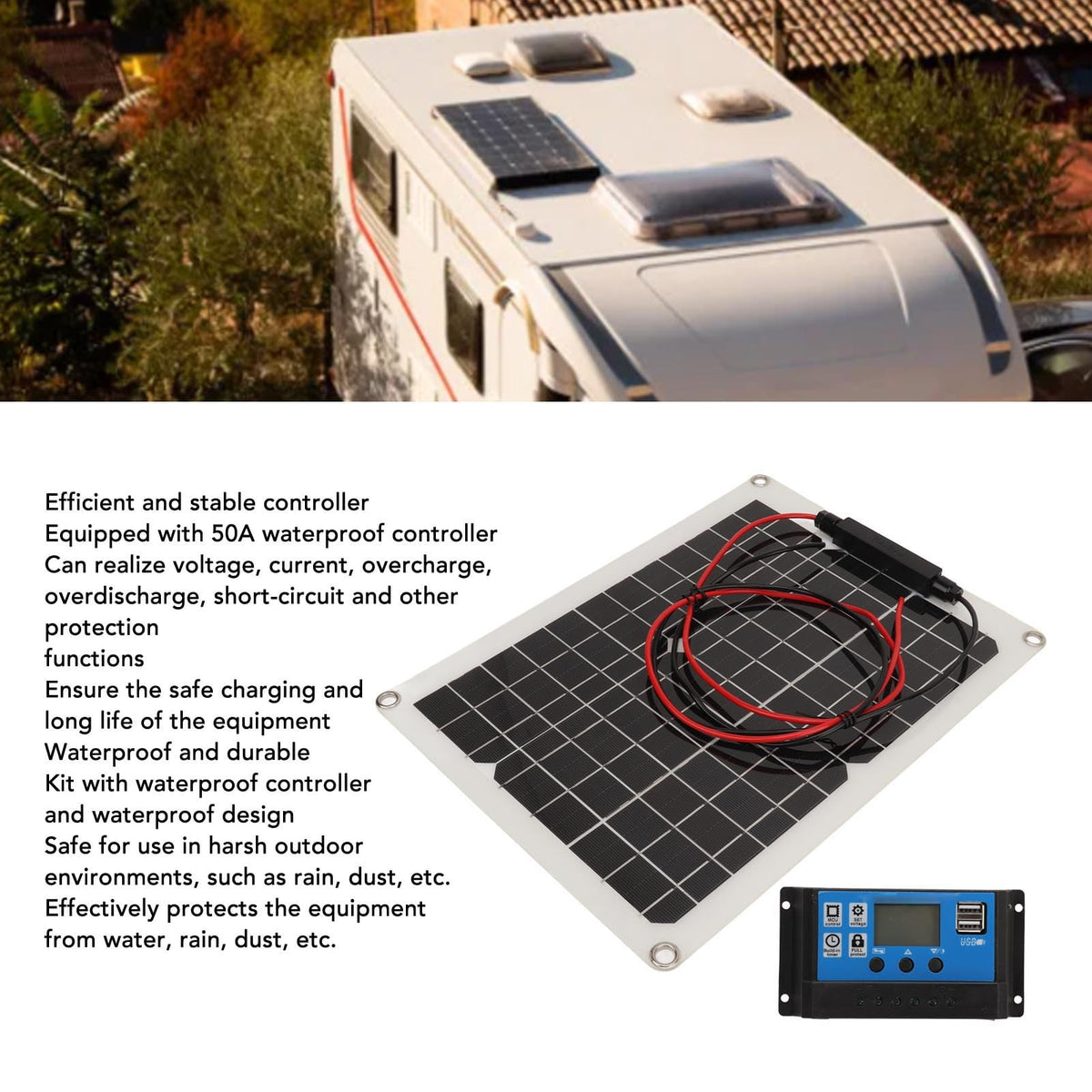 300W Solar Panel Kit with Controller E8615