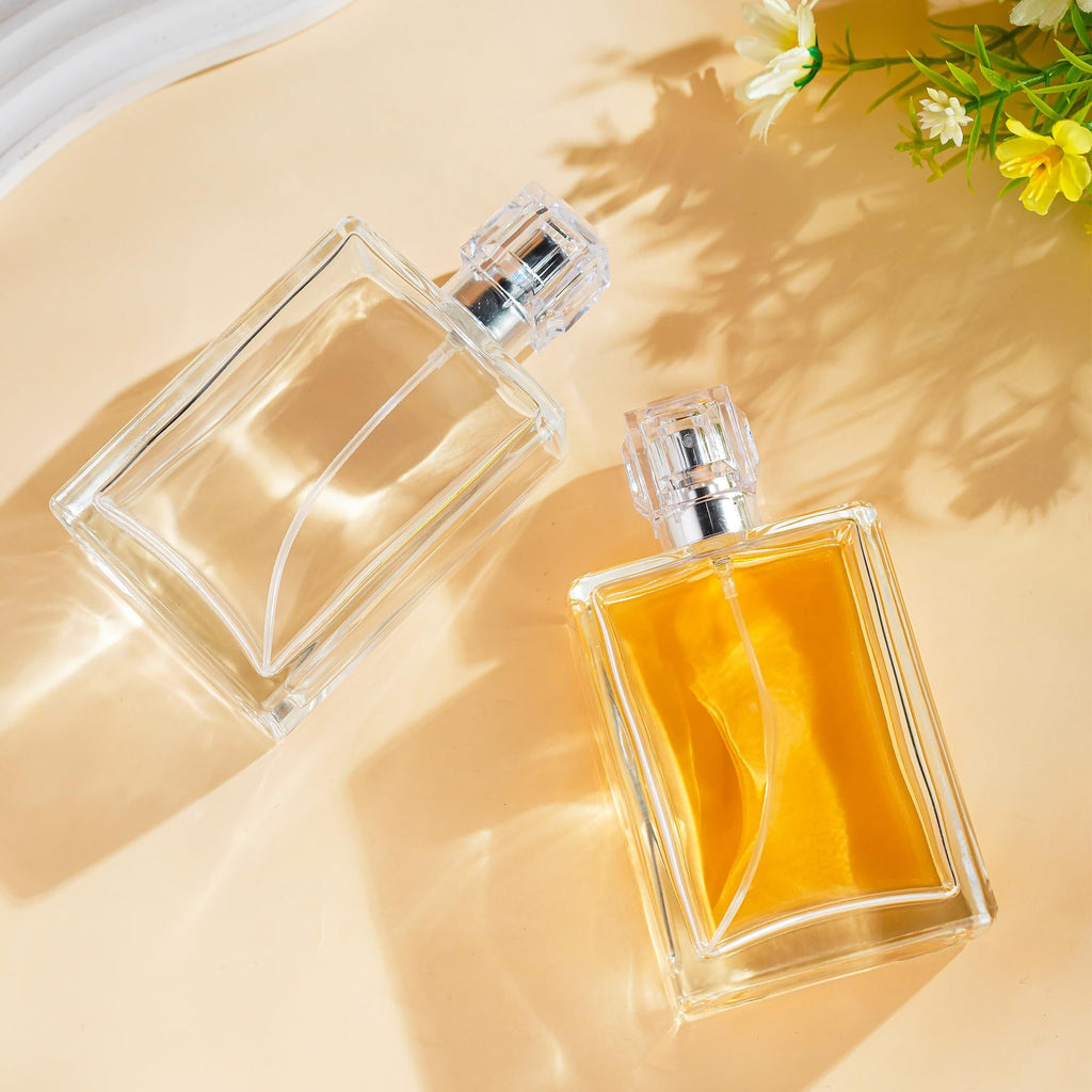 2 Pack 100ml Refillable Glass Spray Bottles W882