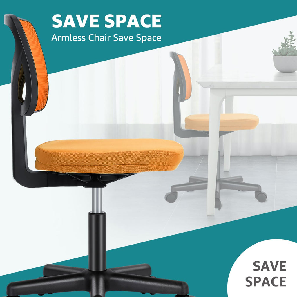 Armless Ergonomic Home Office Chair N502681