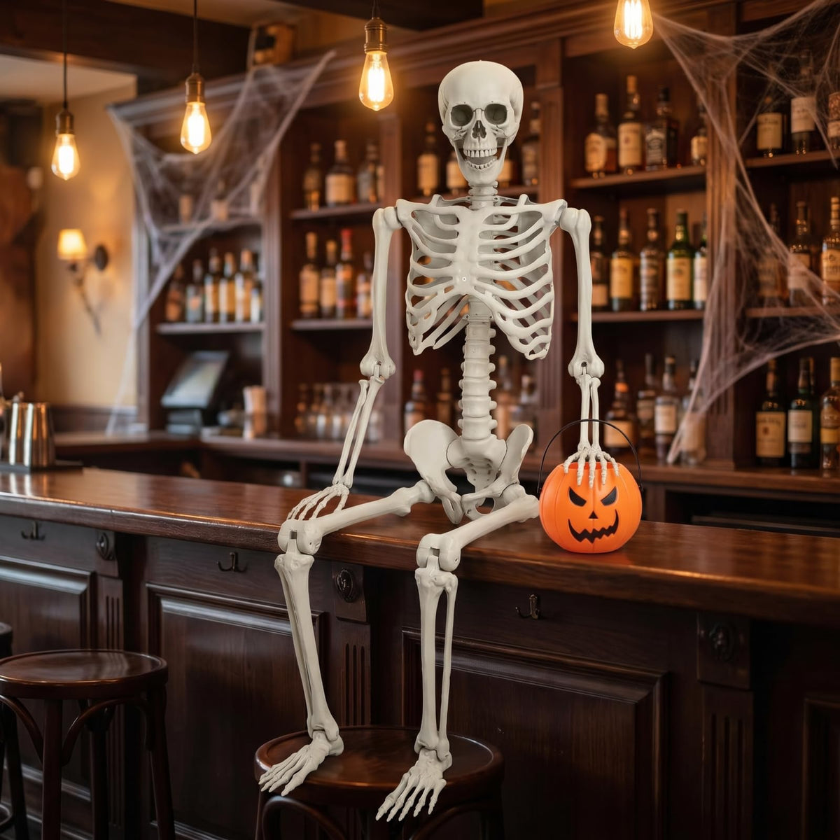 5.4FT Life Size Skeleton with Movable Joints G755